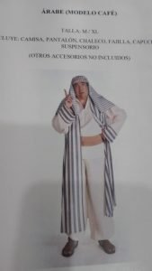 disfraz navidad arabe